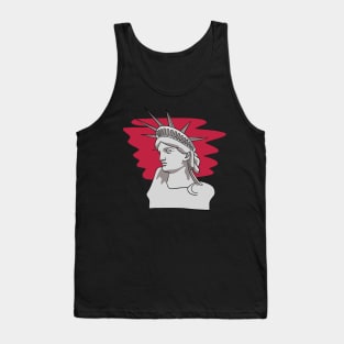 Statue of Liberty with Sunset Background Tank Top